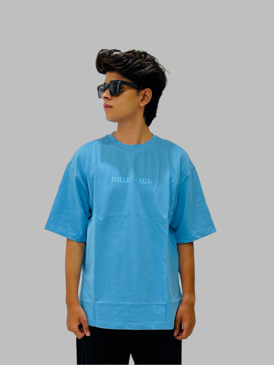 OVER-SIZED SKY BLUE T-SHIRT